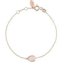 Latelita Bracelet Rose Gold Pink Rose Quartz Small Mini Bridesmaid Gift Silver