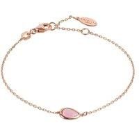 Latelita Bracelet Rose Gold Pink Tourmaline Small Mini Bridesmaid Gift Silver