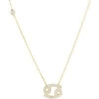 LATELITA Zodiac Star Sign Pendant Necklace Gold Cancer