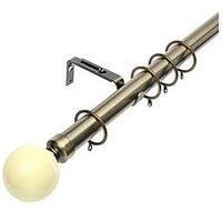 Painted Ball Finial 25-28 Mm Extendable Curtain Pole
