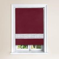 Lister Cartwright Diamante Roller Blinds For Windows - 120 x 165 CM - Easy to Fit Blackout Roller Blinds with Child Safety Included - Aubergine Color