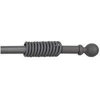 Galloway Ball Finial 28Mm Curtain Pole In Grey