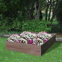 NBB Recycled Furniture EverYear Raised Bed L1200 x D1240 x H300mm - Brown