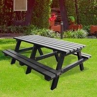NBB Recycled Furniture NBB Junior Medium 150cm Recycled Plastic Picnic Table - Black