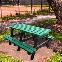 NBB Recycled Furniture NBB Junior Medium 150cm Recycled Plastic Picnic Table - Green