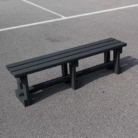 NBB Recycled Furniture NBB Recycled Plastic Backless 150cm Bench - Black
