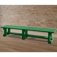 NBB Recycled Furniture NBB Recycled Plastic Backless 200cm Bench - Green