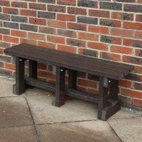 NBB Recycled Furniture NBB Junior Recycled Plastic 90cm Backless Bench  Brown
