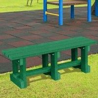 NBB Recycled Furniture NBB Junior Recycled Plastic 90cm Backless Bench - Green