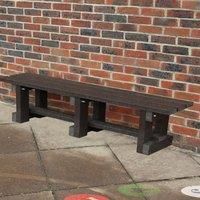 NBB Recycled Furniture NBB Junior Recycled Plastic 120cm Backless Bench  Brown