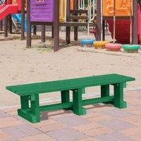 NBB Recycled Furniture NBB Junior Recycled Plastic 120cm Backless Bench - Green