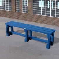NBB Recycled Furniture NBB Junior Recycled Plastic 150cm Backless Bench - Blue
