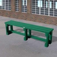 NBB Recycled Furniture NBB Junior Recycled Plastic 150cm Backless Bench - Green