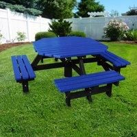 NBB Recycled Furniture NBB Recycled Plastic Octagonal 200cm Picnic Table - Blue