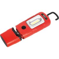 Sealey Led3601R Rechargeable 360£ Inspection Lamp 2W Cob + 1W Led Red