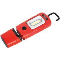 Sealey Led3601R Rechargeable 360£ Inspection Lamp 2W Cob + 1W Led Red