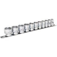 Sealey AK2740 Socket Set 11pc 3/8" Square Drive Lock-On 6pt Imperial