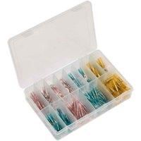 Adhesive Lined Heat Shrink Terminal Assortment 142pc Blue, Red & Yellow