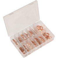Sealey Copper Sealing Washer Assortment 250pc - Metric - Part No. AB020CW