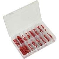 Sealey AB039RT Crimp Terminal Assortment 260pc - Red