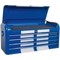 Sealey AP41104BWS Topchest 4 Drawer Wide Retro Style - Blue with White Stripes