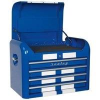 Sealey AP28104BWS Topchest 4 Drawer Retro Style - Blue with White Stripes