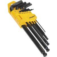 Siegen S01098 Ball-End Hex Key Set 9pc Long Imperial Key set