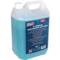 Sealey SCS006 Car Shampoo Premium with Wax, 5L, Blue