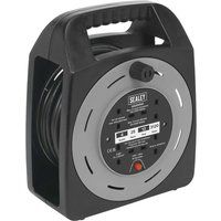 Sealey Cable Reel Box Type 25m 4 x 230V 1.25mm_ Thermal Trip - BCR25CB