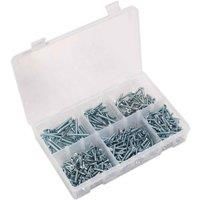 Sealey Self Tapping Screw Assortment 510pc Countersunk Pozi Zinc DIN 7982