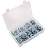Sealey Self-Tapping Screw Assortment DIN 798CZ 305pc Pan Head Pozi Zinc