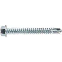 Sealey Self Drilling Screw 5.5 X 50MM Hex Head Zinc DIN 7504K Pack of 100