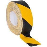Sealey ANTBY18 Anti-Slip Tape Self-Adhesive Black Yellow 50mm x 18mtr