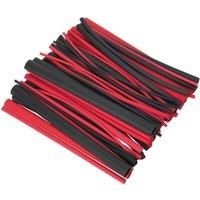 Sealey Heat Shrink Tubing Assortment 72pc Black & Red Adhesive Lined 200mm