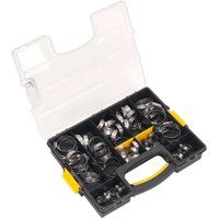 SEALEY SHCSS90AC HOSE CLIP ASSORTMENT 90PC STAINLESS STEEL Ø10-57mm & carry case
