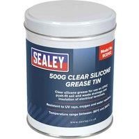 Sealey SCS102 Silicone Clear Grease 500g Tin, Oil / Lubricant