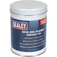 Sealey SCS110 Red Rubber Grease 500g Tin