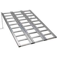 Sealey FLR680T Motorcycle/Trike/ATV & Mini Tractor Ramp Wide Tri-Fold 680kg Capacity
