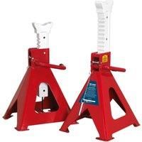 Sealey Axle Stands (Pair) 10 Tonne Capacity per Stand Auto Rise Ratchet AAS10000