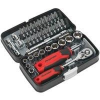 Sealey AK8945 Socket & Bit Set, 1/4" Square Drive, 38 Pieces