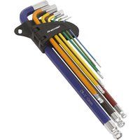 Sealey AK7191 Metric Extra Long Ball End Hex Key Set, 9 Pieces