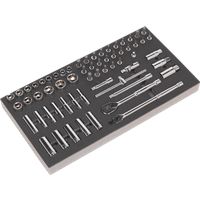 Sealey S01120 Tool Tray with Socket Set 62pc 3/8InSq Drive Metric