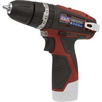 Sealey CP1201 Cordless Hammer Drill Driver 12V Li Ion 10mm Body Only