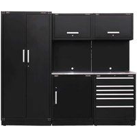Sealey Black APMSCOMBO1SS Modular Storage System Combo Stainless Steel Worktop