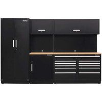 Sealey APMSCOMBO2W Modular Storage System Full Garage Workshop Oak Workbench