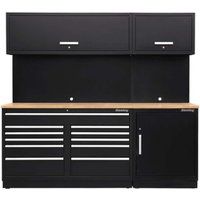 Sealey APMSCOMBO4W Modular Storage System Combo - Oak Worktop