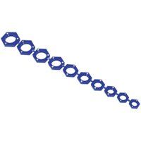 Sealey AK27095 Magnetic Metric Socket Insert Set, 270mm x 60mm x 5mm, Blue, 10 Pieces