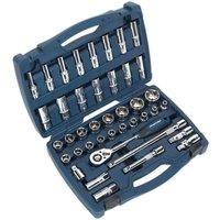 Sealey AK8993 Socket Set 41pc 1/2'Sq Drive WallDrive Metric