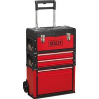 Sealey AP548 Mobile Steel/Composite Toolbox - 3 Compartment