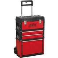 Sealey AP548 Mobile Steel/Composite Toolbox - 3 Compartment